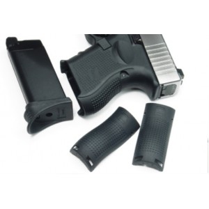 Страйкбольный пистолет WE GLOCK-27 gen4, металл слайд, сменные накладки, WE-G006B-SV